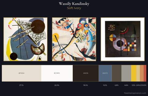 Wassily Kandinsky Palette 2 - Soft Ivory