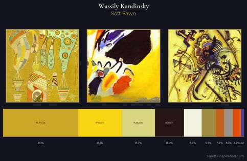 Wassily Kandinsky Palette 3 - Soft Fawn
