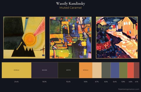 Wassily Kandinsky Palette 13 - Muted Caramel