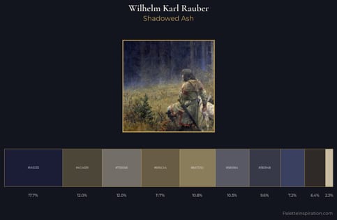 Wilhelm Karl Rauber Palette 3 - Shadowed Ash