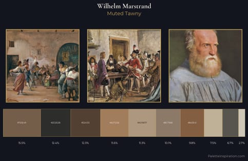 Wilhelm Marstrand Palette 2 - Muted Tawny