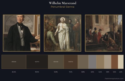 Wilhelm Marstrand Palette 8 - Penumbral Sienna