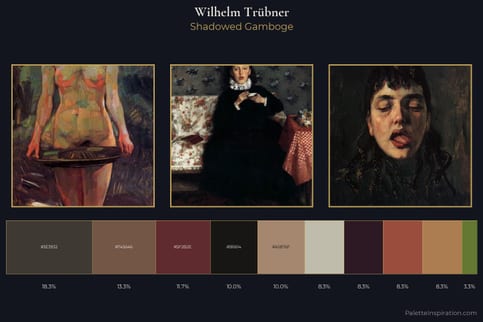 Wilhelm Trübner Master Palette - Shadowed Gamboge
