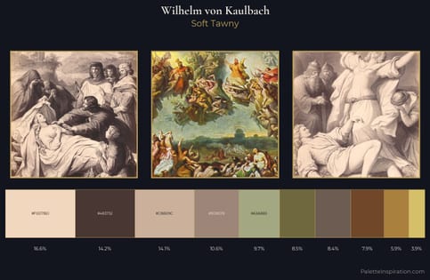 Wilhelm von Kaulbach Palette 2 - Soft Tawny