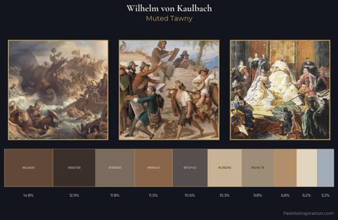 Wilhelm von Kaulbach Palette 3 - Muted Tawny