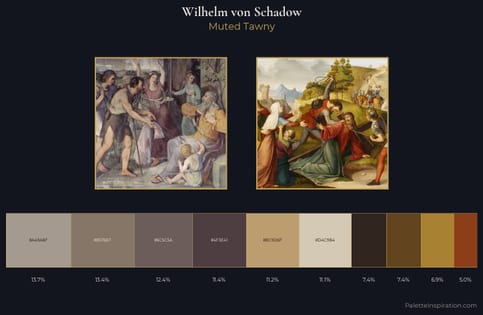 Wilhelm von Schadow Palette 1 - Muted Tawny