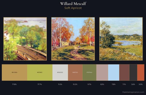 Willard Metcalf Palette 5 - Soft Apricot