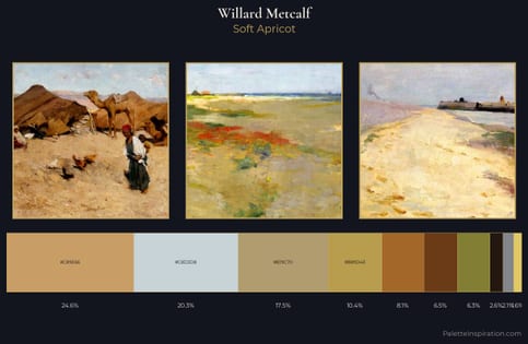 Willard Metcalf Palette 7 - Soft Apricot