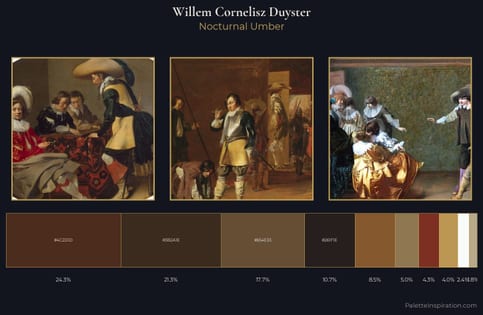 Willem Cornelisz Duyster Palette 1 - Nocturnal Umber