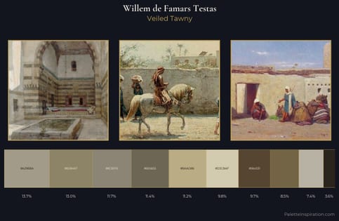 Willem de Famars Testas Palette 2 - Veiled Tawny