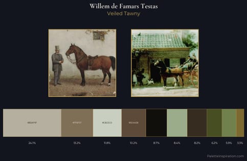 Willem de Famars Testas Palette 4 - Veiled Tawny