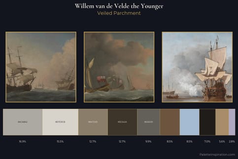 Willem van de Velde the Younger Master Palette