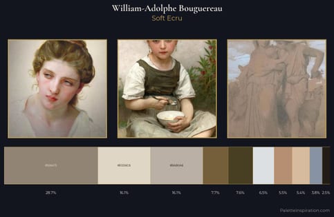 William-Adolphe Bouguereau Palette 1 - Soft Ecru