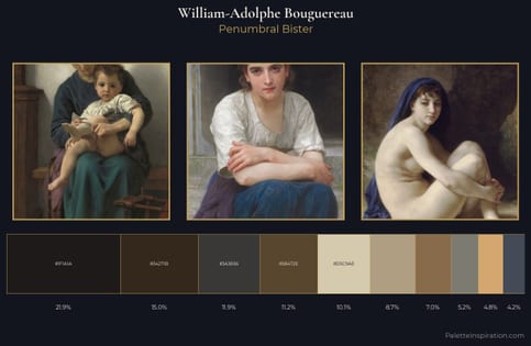 William-Adolphe Bouguereau Palette 17 - Penumbral Bister