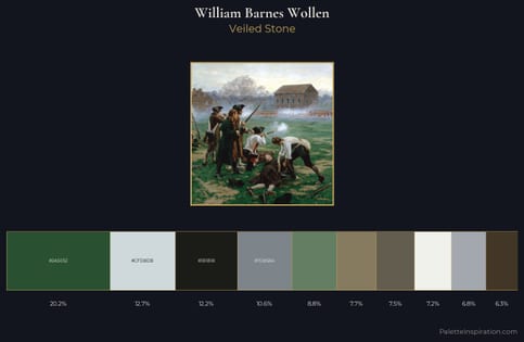 William Barnes Wollen Palette 2 - Veiled Stone
