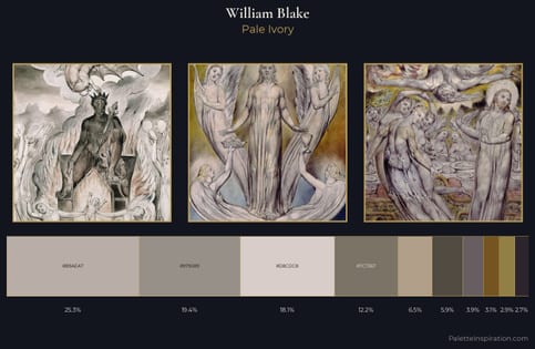 William Blake Palette 6 - Pale Ivory