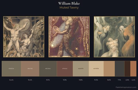 William Blake Palette 9 - Muted Tawny