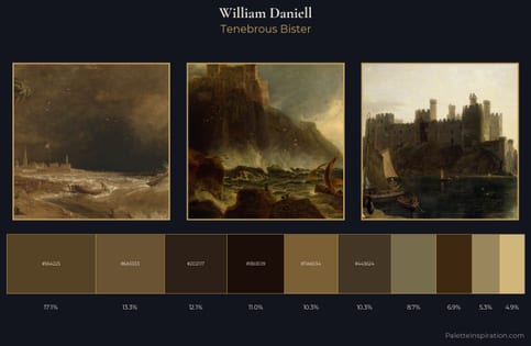 William Daniell Palette 5 - Tenebrous Bister