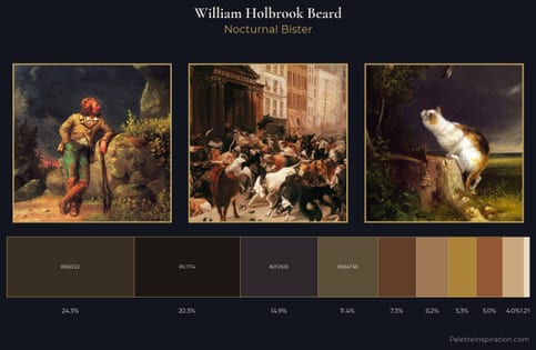 William Holbrook Beard Palette 4 - Nocturnal Bister