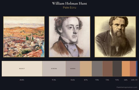 William Holman Hunt Palette 1 - Pale Ecru