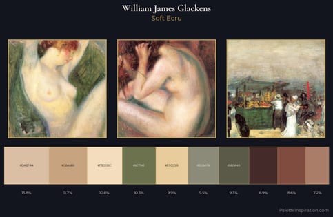 William James Glackens Palette 1 - Soft Ecru