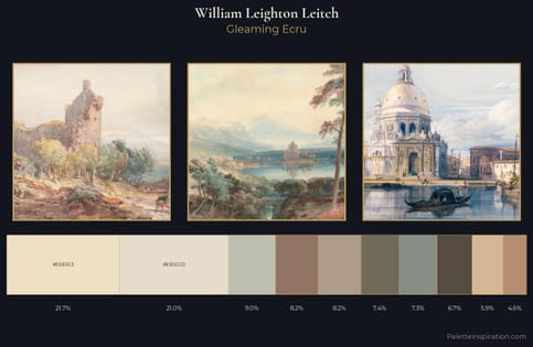 William Leighton Leitch Palette 1 - Gleaming Ecru