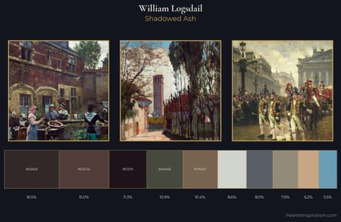 William Logsdail Palette 5 - Shadowed Ash