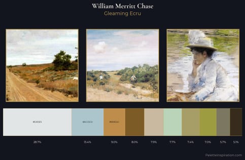 William Merritt Chase Palette 1 - Gleaming Ecru