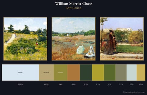 William Merritt Chase Palette 2 - Soft Calico