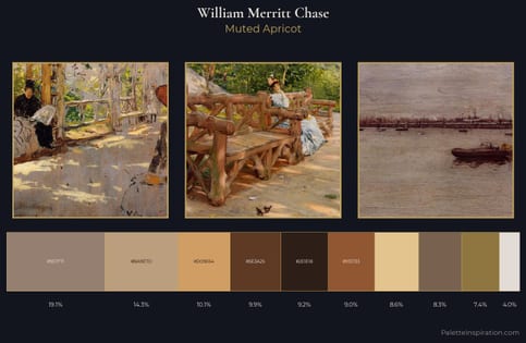 William Merritt Chase Palette 7 - Muted Apricot
