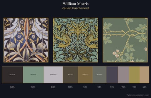 William Morris Palette 3 - Veiled Parchment