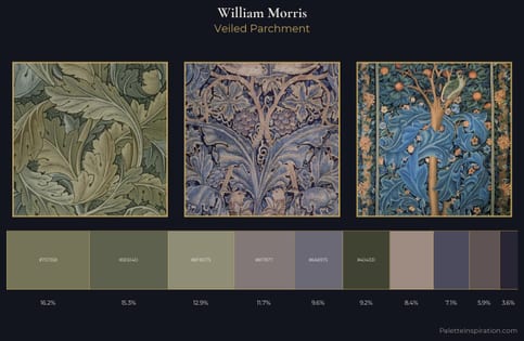 William Morris Palette 5 - Veiled Parchment