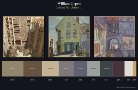 William Orpen Palette 5 - Veiled Parchment
