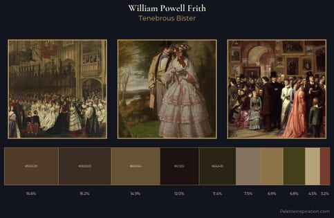 William Powell Frith Palette 4 - Tenebrous Bister
