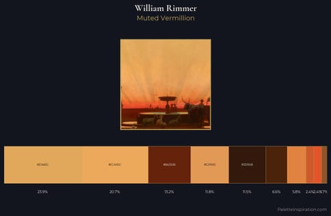 William Rimmer Palette 1 - Muted Vermillion