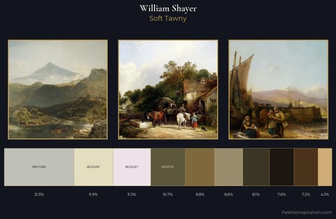 William Shayer Palette 4 - Soft Tawny