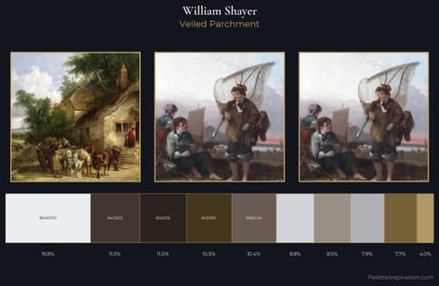 William Shayer Palette 6 - Veiled Parchment