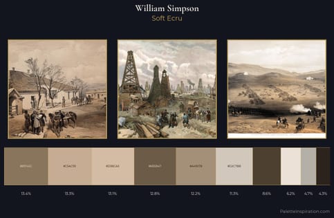 William Simpson Palette 1 - Soft Ecru