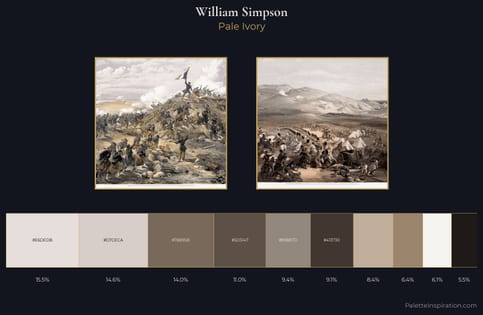 William Simpson Palette 2 - Pale Ivory