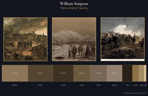 William Simpson Palette 4 - Penumbral Tawny