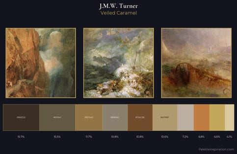 J.M.W. Turner Palette 8 - Veiled Caramel