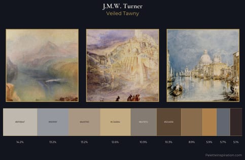 J.M.W. Turner Palette 11 - Veiled Tawny