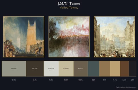 J.M.W. Turner Palette 14 - Veiled Tawny