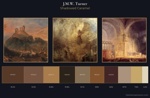 J.M.W. Turner Palette 15 - Shadowed Caramel