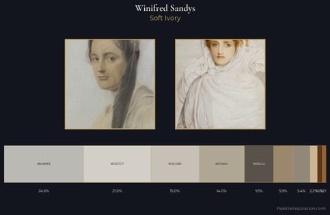 Winifred Sandys Palette 1 - Soft Ivory