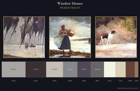Winslow Homer Palette 5 - Muted Vellum