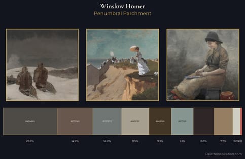 Winslow Homer Palette 12 - Penumbral Parchment