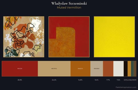 Wladyslaw Strzeminski Palette 5 - Muted Vermillion