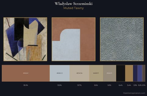 Wladyslaw Strzeminski Palette 6 - Muted Tawny