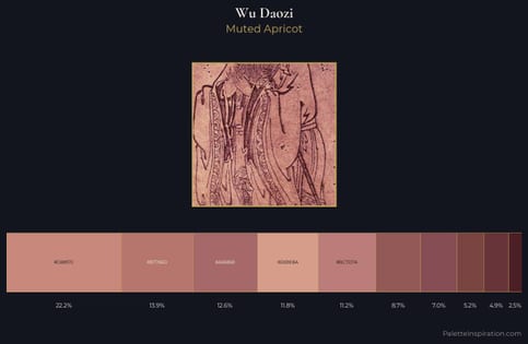 Wu Daozi Palette 1 - Muted Apricot